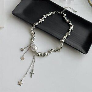 Irregular Choker Necklace | Baroque Pearl